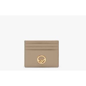 FENDI  NWT F is Fendi CC Case Vit. Cruise Beige Leather Card Holder